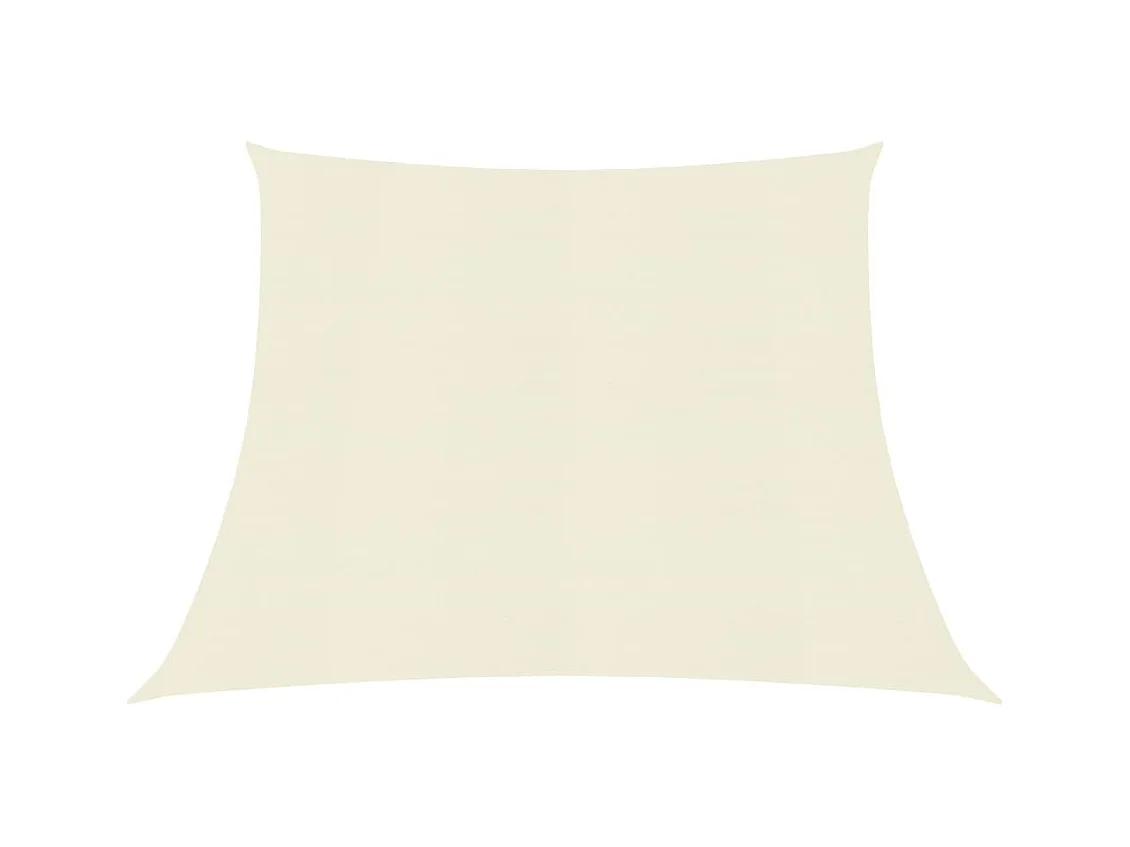 Voile d'ombrage 160 g-m² Crème 4-5x3 m PEHD