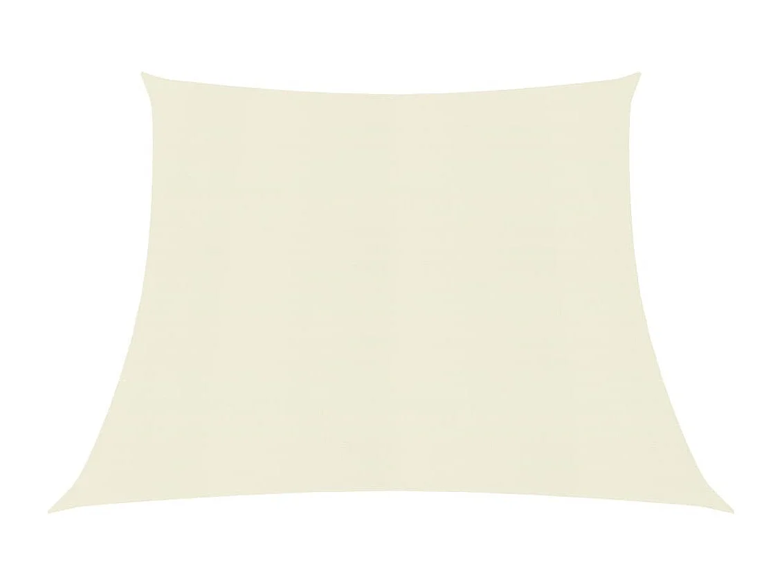Voile d'ombrage 160 g-m² Crème 4-5x3 m PEHD