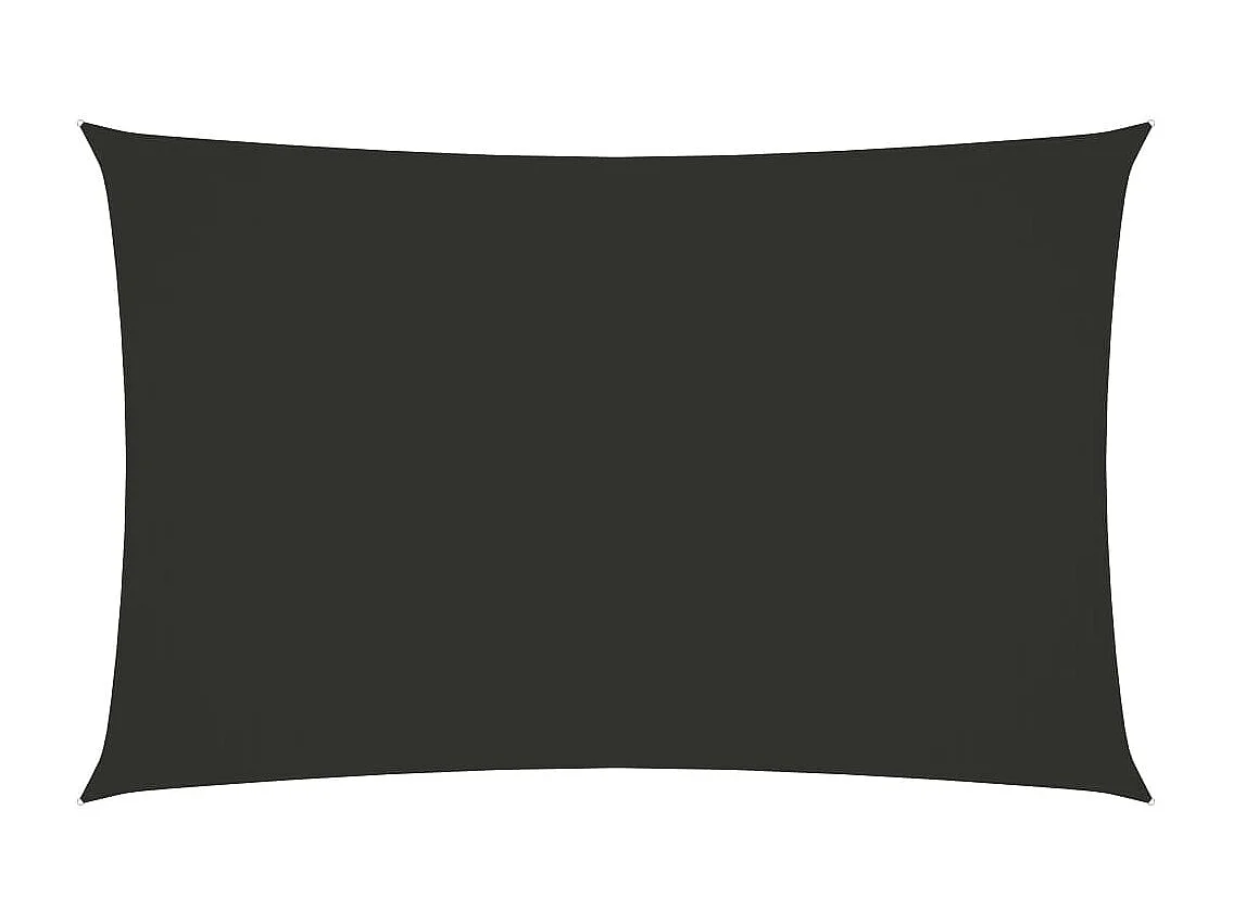 Voile de parasol Tissu Oxford rectangulaire 3,5x5 m Anthracite