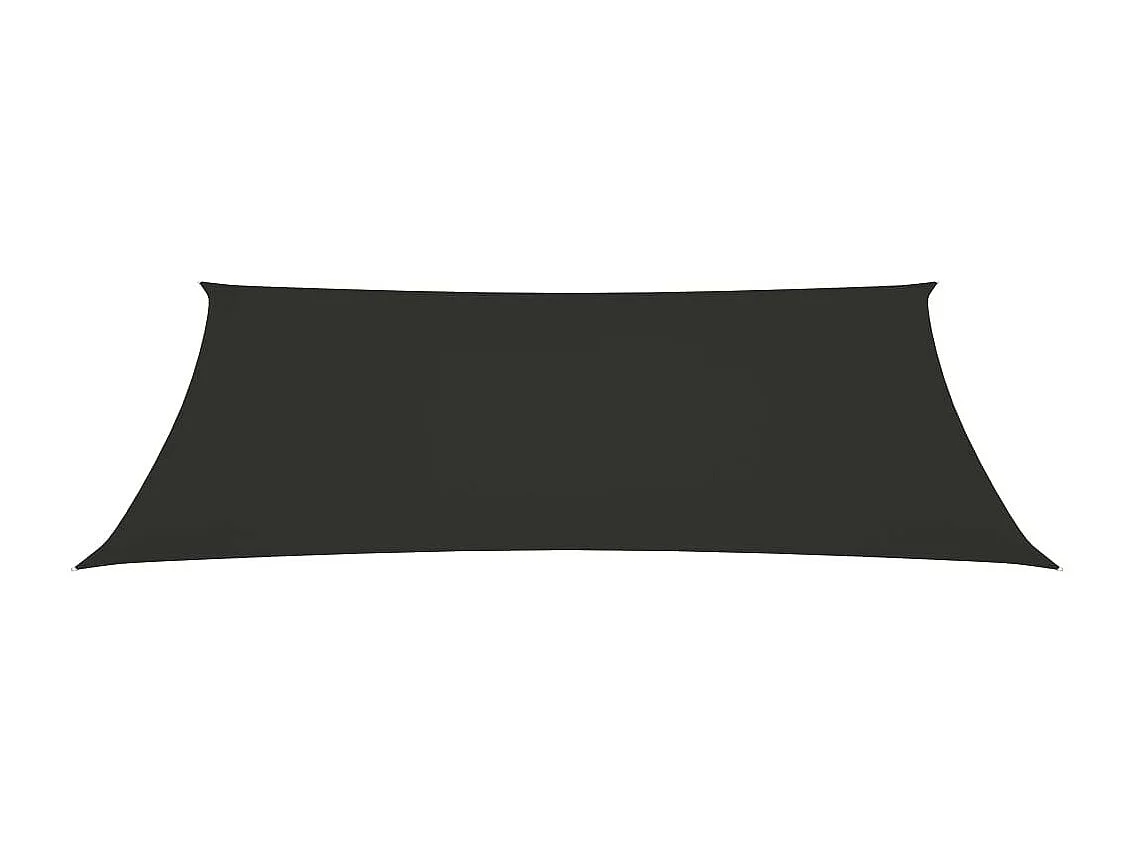 Voile de parasol Tissu Oxford rectangulaire 3,5x5 m Anthracite