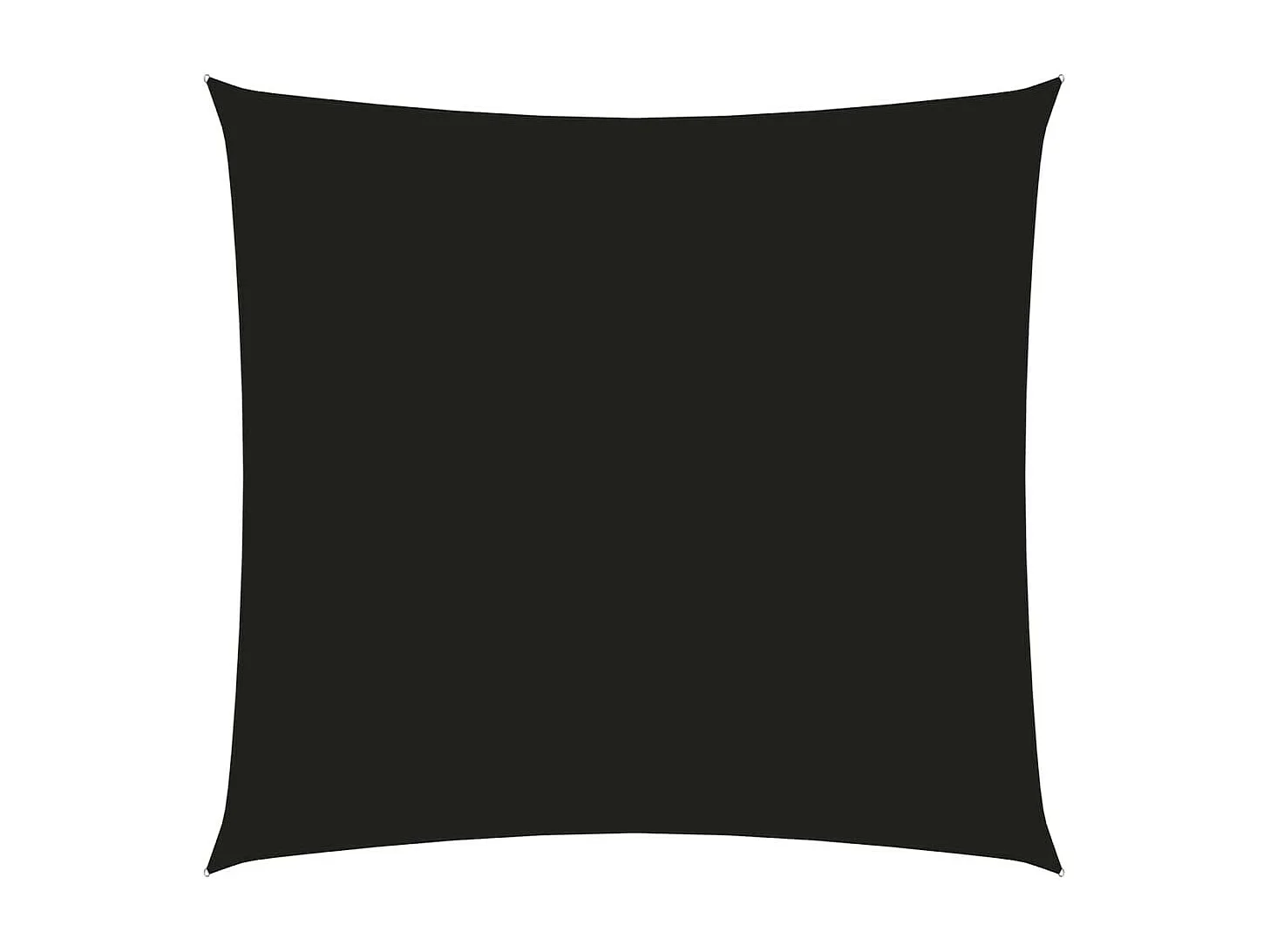 Voile de parasol Tissu Oxford carré 7x7 m Noir