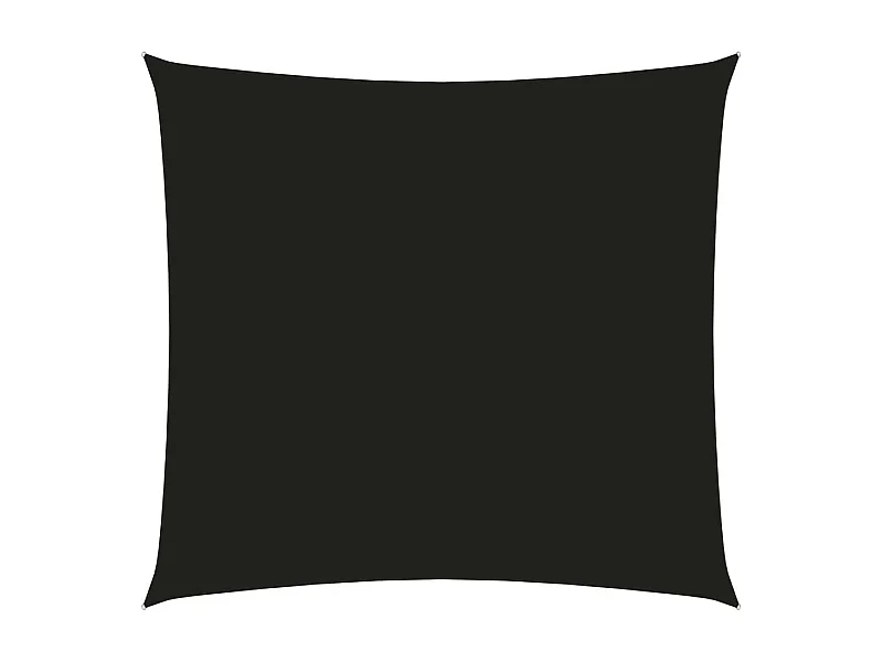 Voile de parasol Tissu Oxford carré 7x7 m Noir