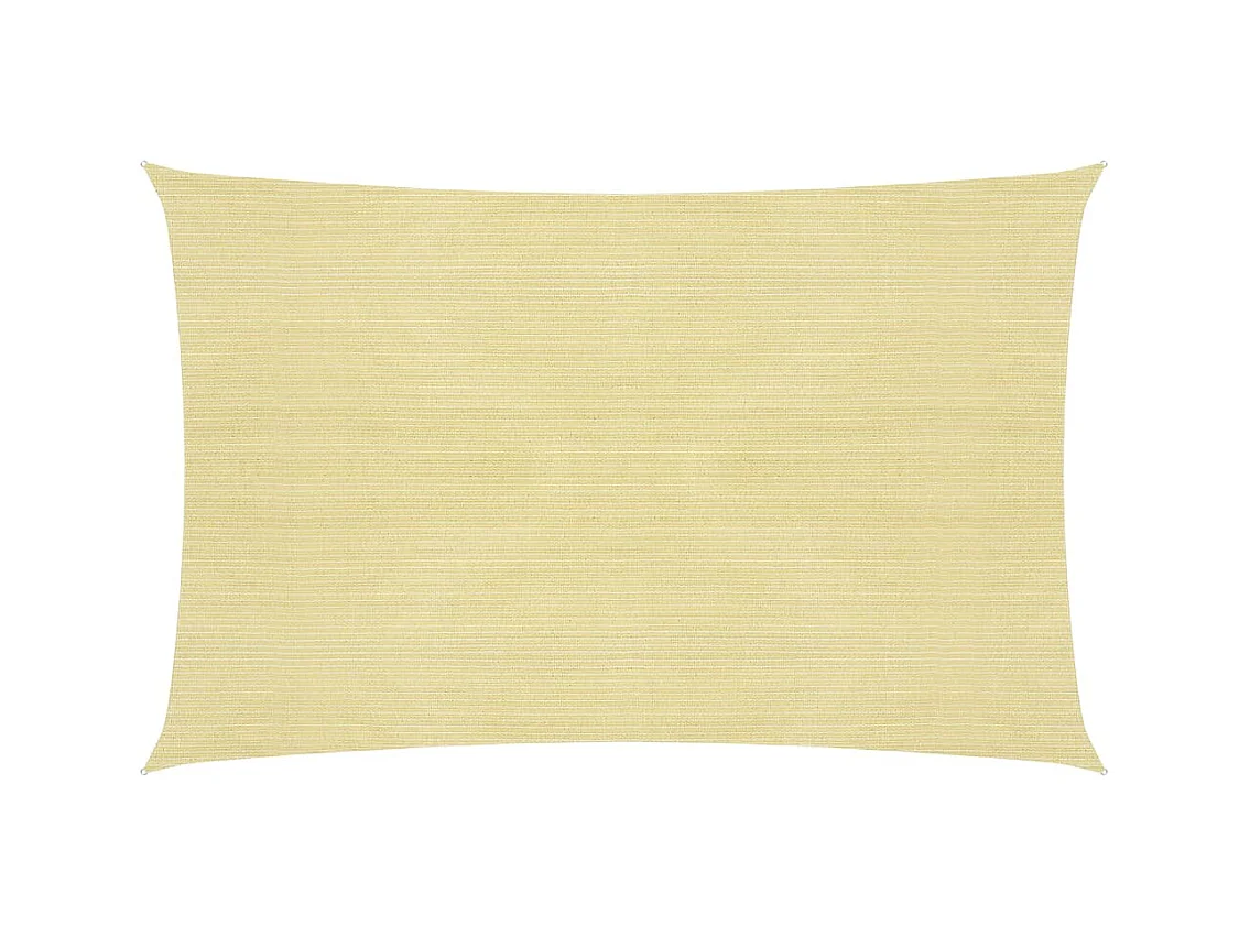 Voile d'ombrage 160 g-m² Beige 3x4 m PEHD