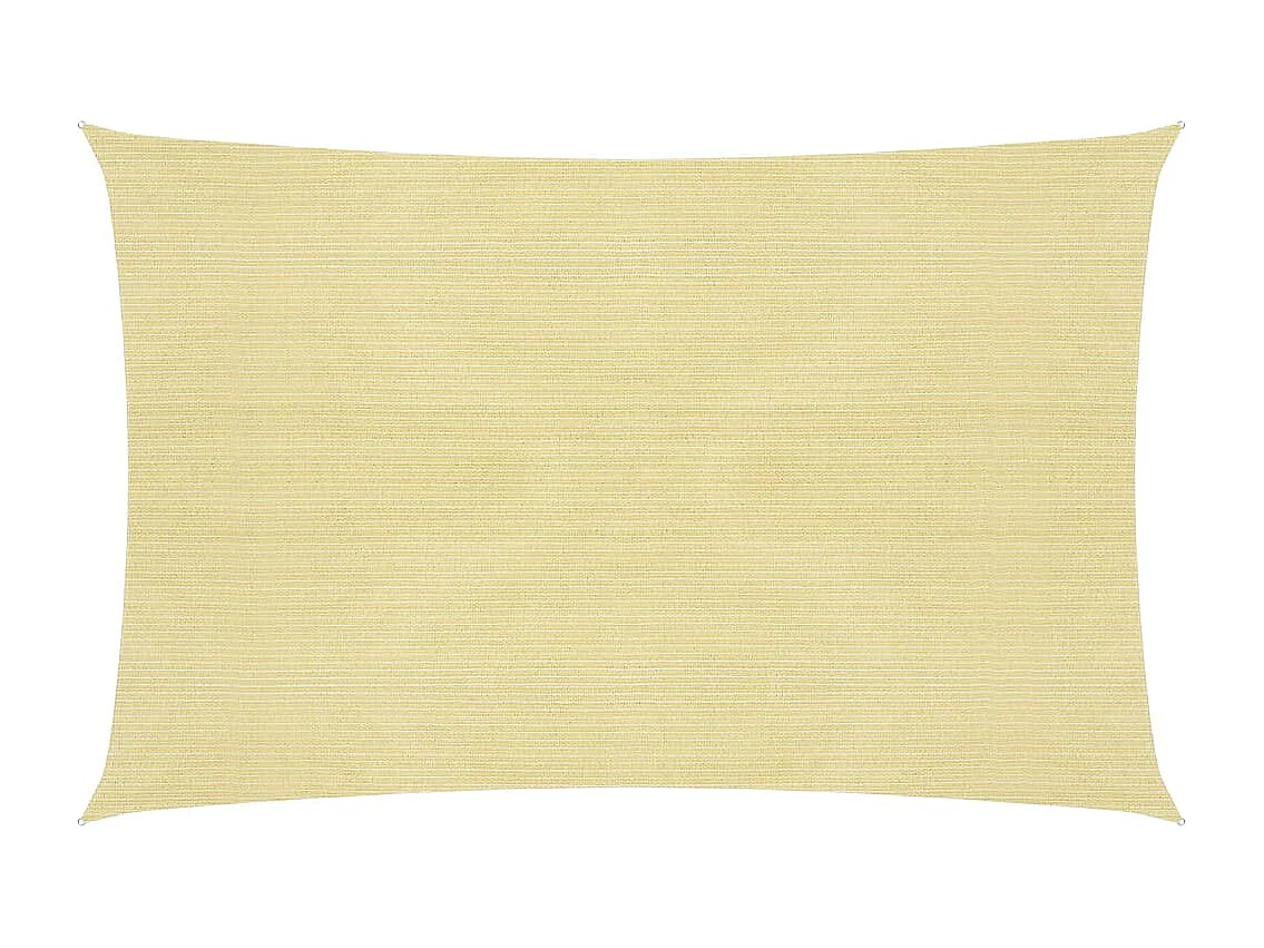 Voile d'ombrage 160 g-m² Beige 3x4 m PEHD