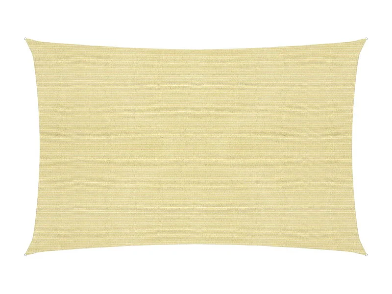 Voile d'ombrage 160 g-m² Beige 3x4 m PEHD