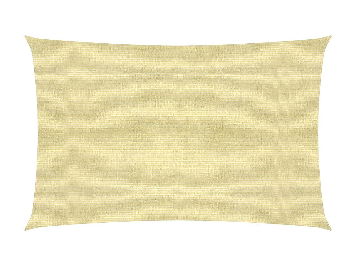 Voile d'ombrage 160 g-m² Beige 2x3,5 m PEHD