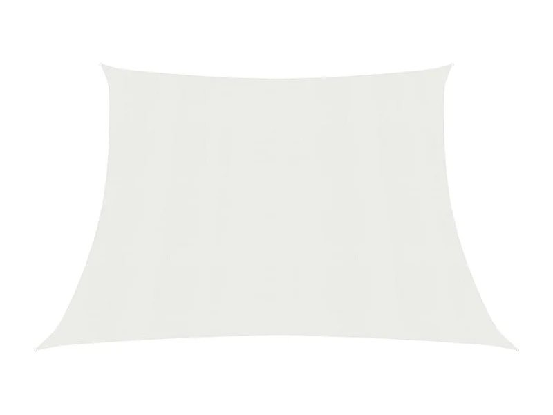 Voile d'ombrage 160 g-m² Blanc 4-5x3 m PEHD