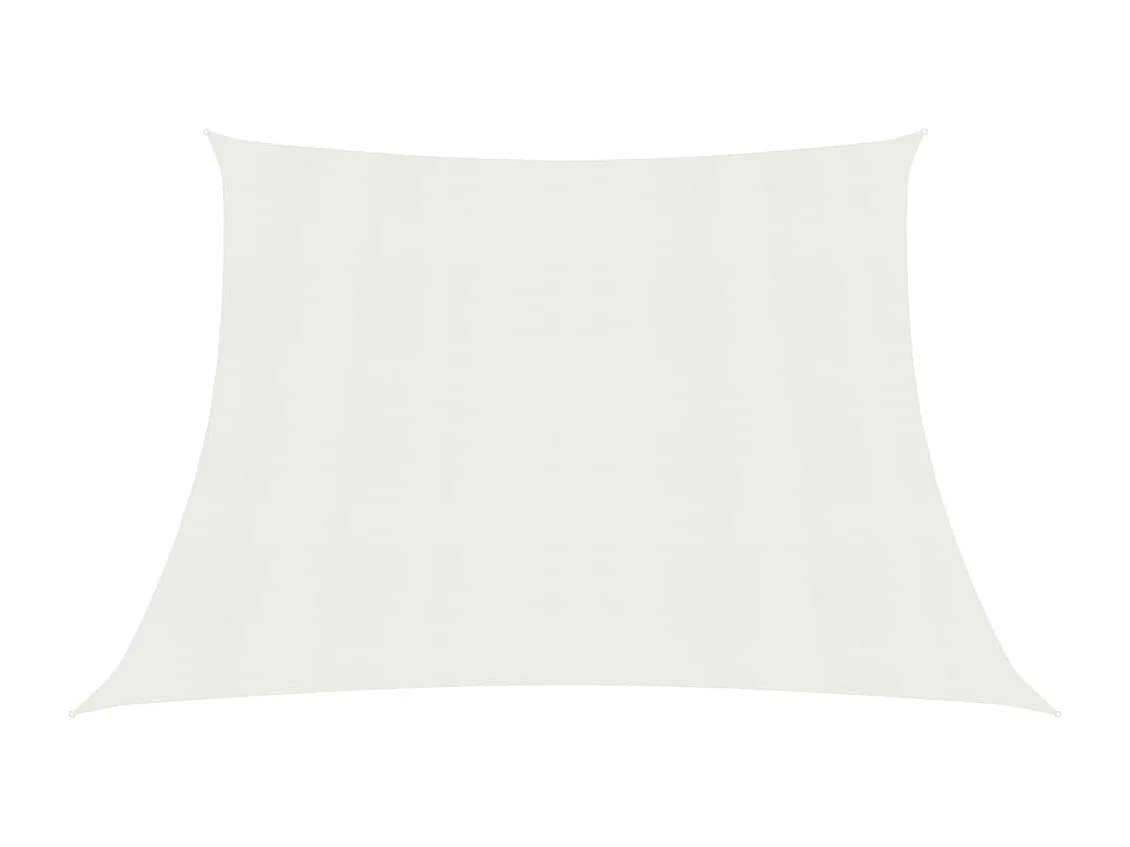 Voile d'ombrage 160 g-m² Blanc 4-5x3 m PEHD
