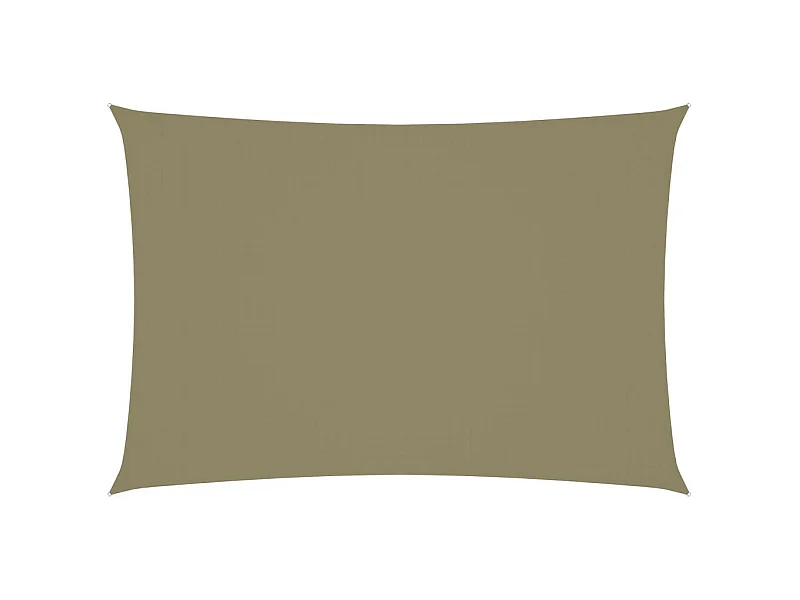 Voile de parasol Tissu Oxford rectangulaire 2,5x4,5 m Beige