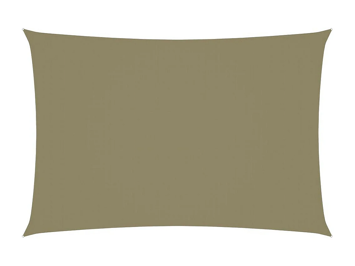 Voile de parasol Tissu Oxford rectangulaire 2,5x4,5 m Beige