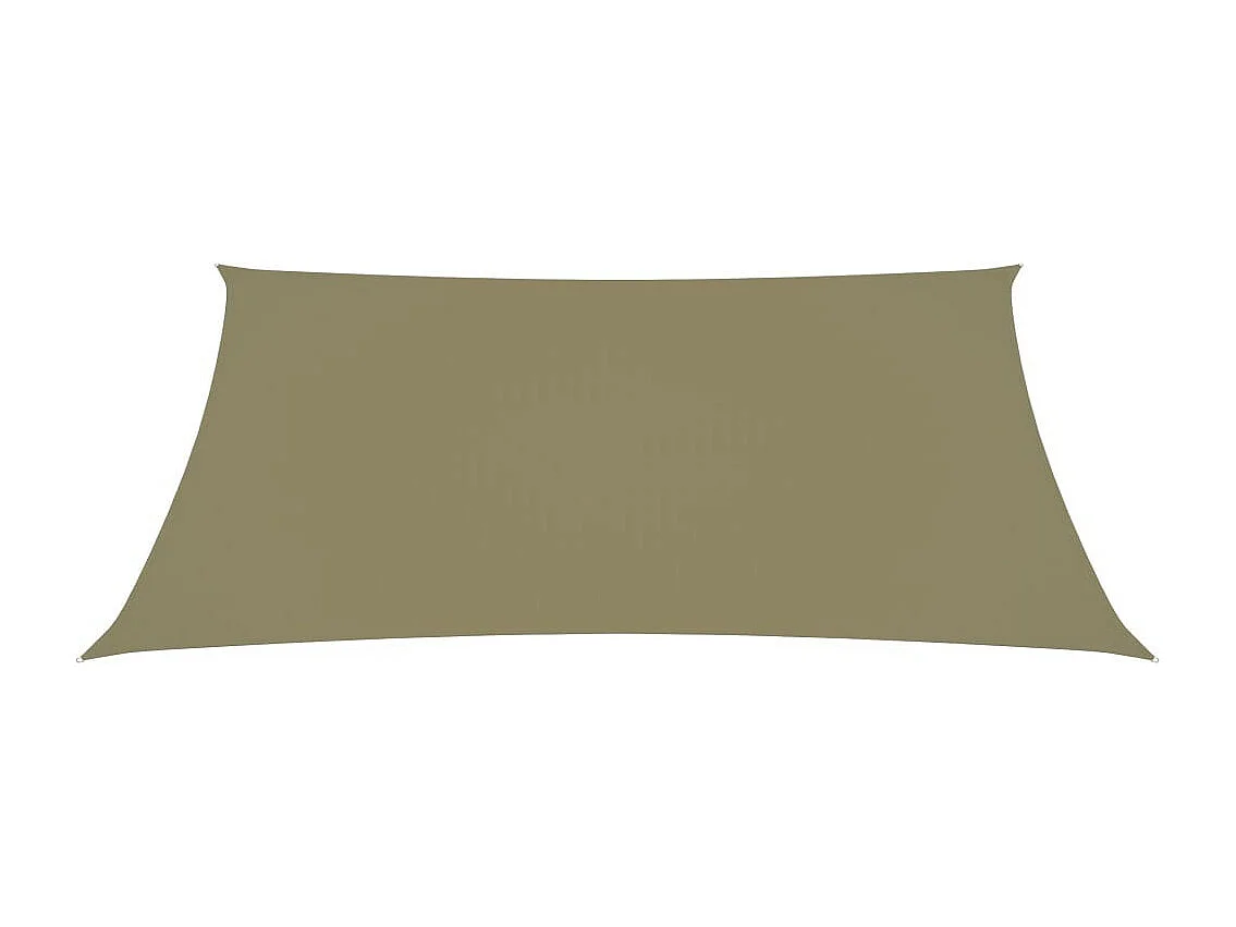 Voile de parasol Tissu Oxford rectangulaire 2,5x4,5 m Beige