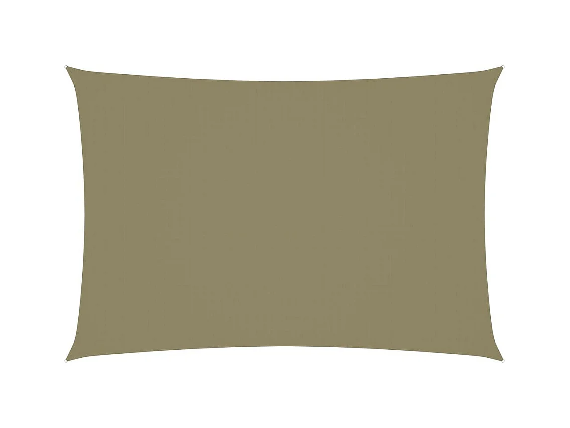 Voile de parasol Tissu Oxford rectangulaire 2,5x4,5 m Beige