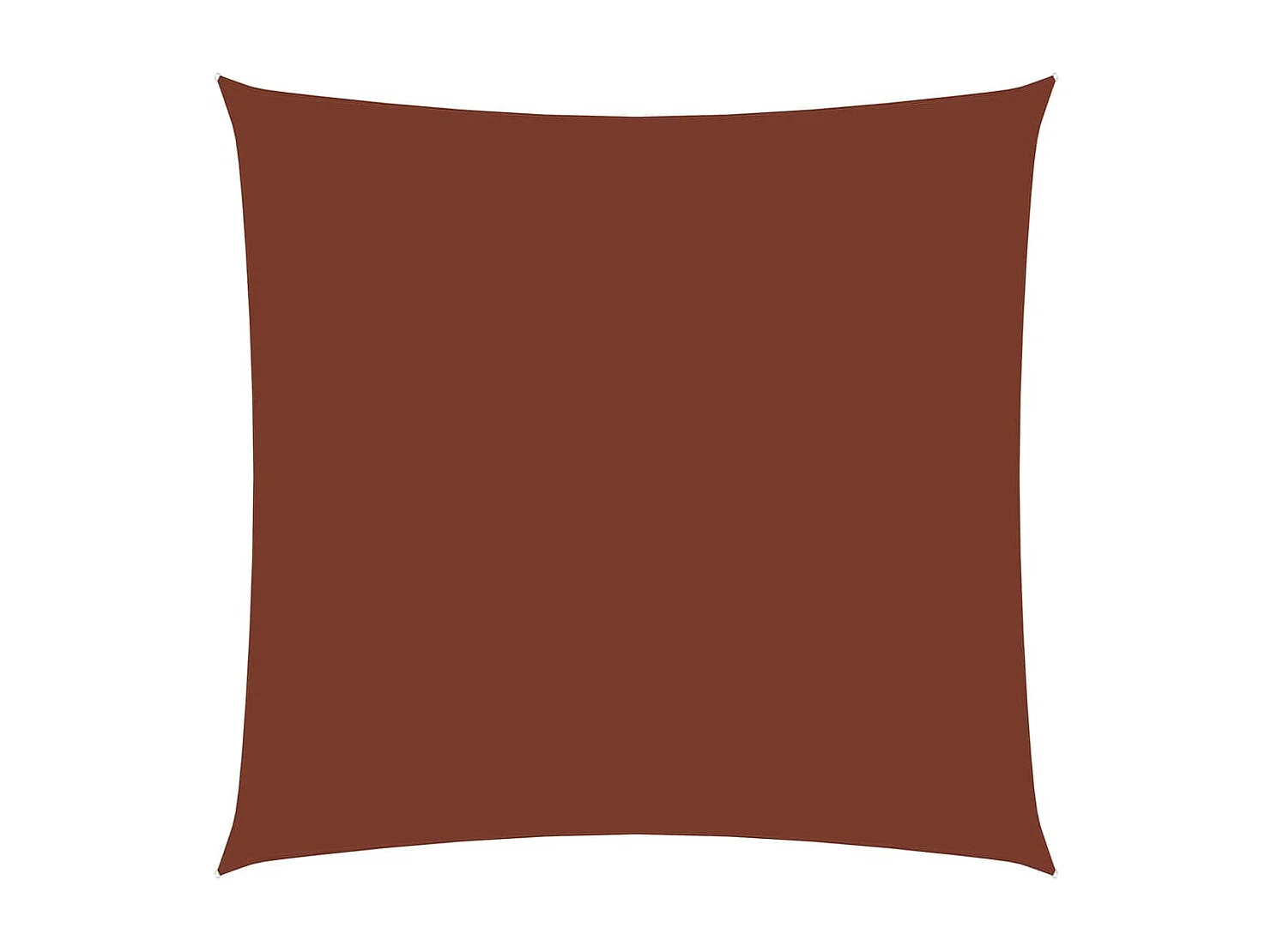 Voile de parasol Tissu Oxford carré 3x3 m Terre cuite