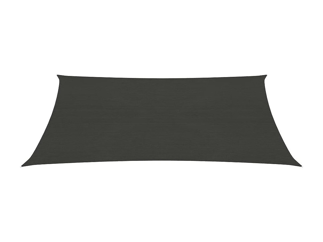 Voile d'ombrage 160 g-m² Anthracite 2x3 m PEHD