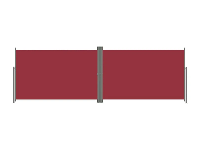 Auvent latéral rétractable Rouge 220x600