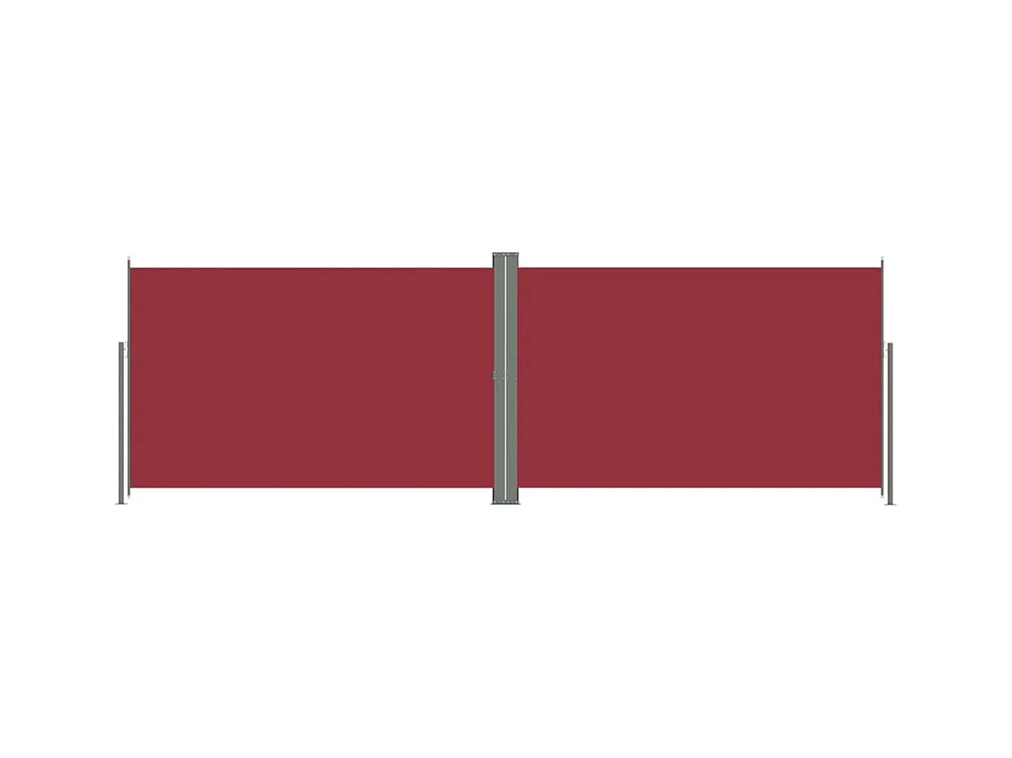 Auvent latéral rétractable Rouge 220x600