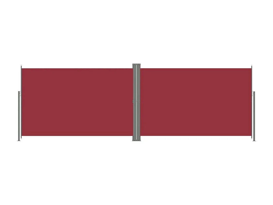 Auvent latéral rétractable Rouge 220x600