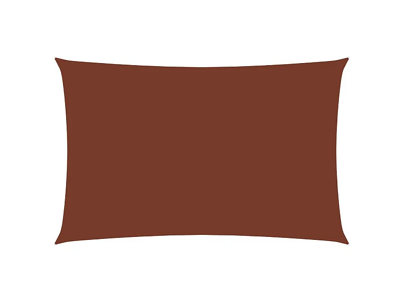 Voile de parasol Tissu Oxford rectangulaire 2x4,5 m Terre cuite
