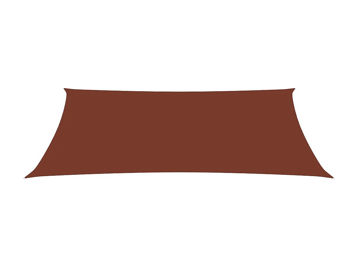 Voile de parasol Tissu Oxford rectangulaire 2x4,5 m Terre cuite