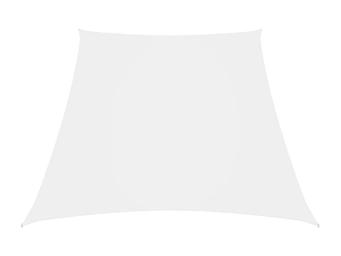 Voile de parasol Tissu Oxford trapèze 3-4x2 m Blanc