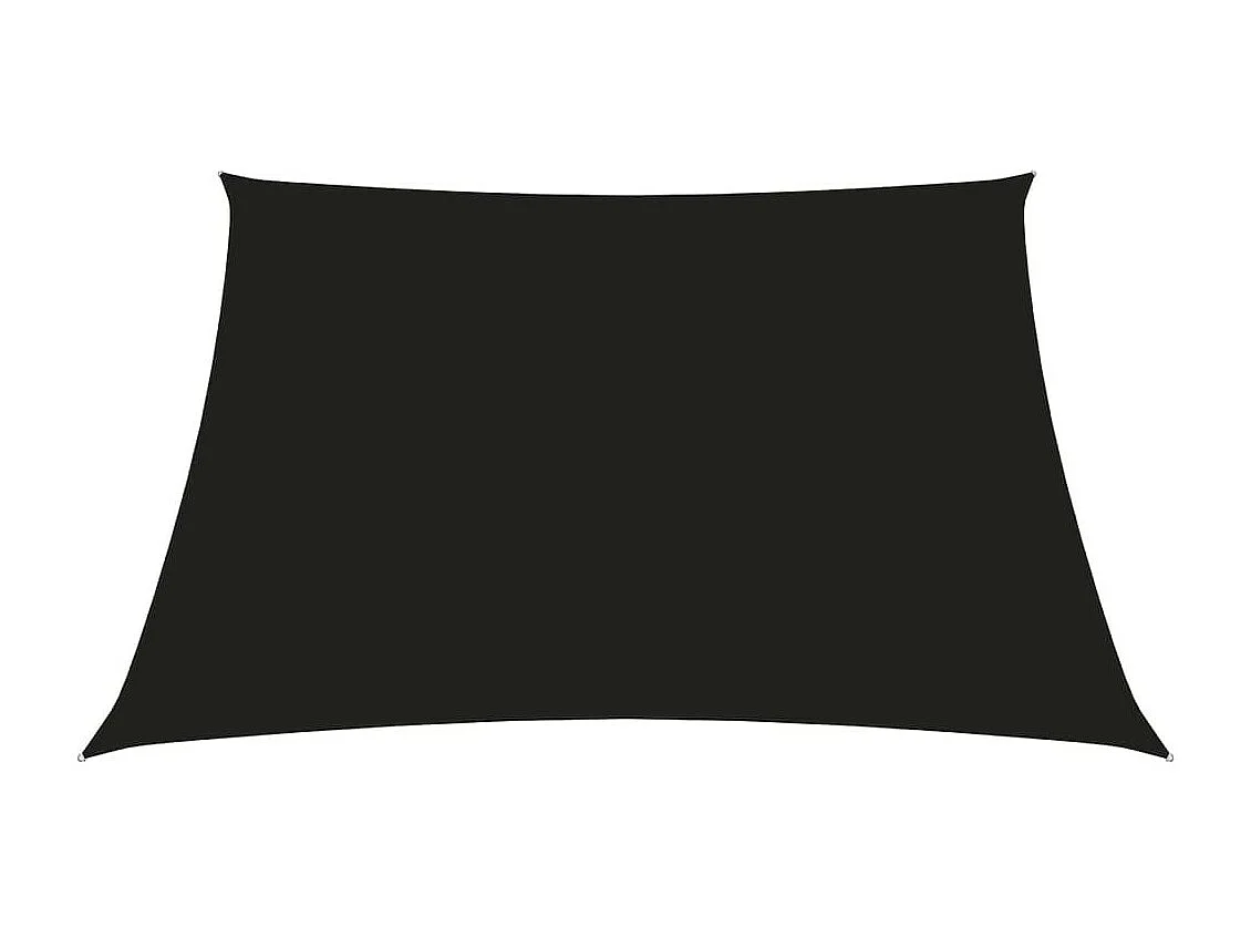 Voile de parasol Tissu Oxford carré 2,5x2,5 m Noir