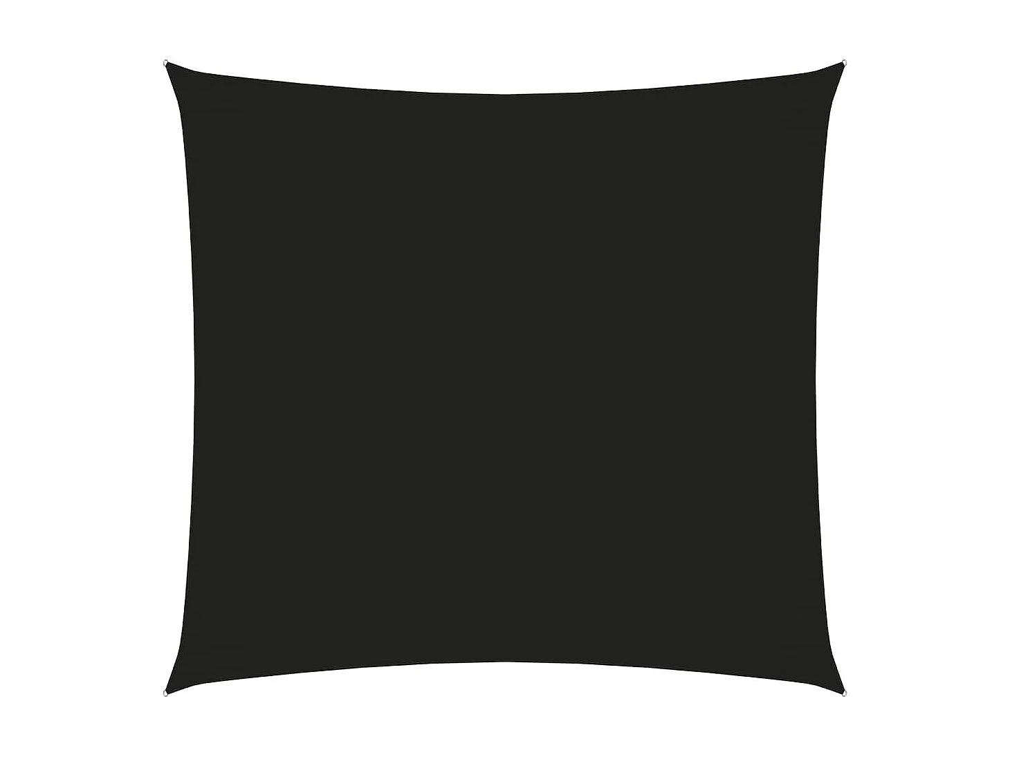 Voile de parasol Tissu Oxford carré 2,5x2,5 m Noir