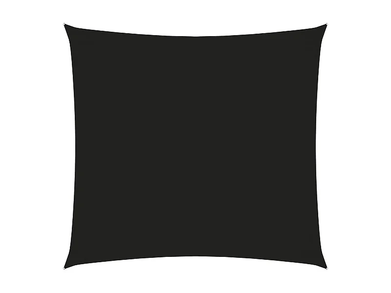 Voile de parasol Tissu Oxford carré 2,5x2,5 m Noir