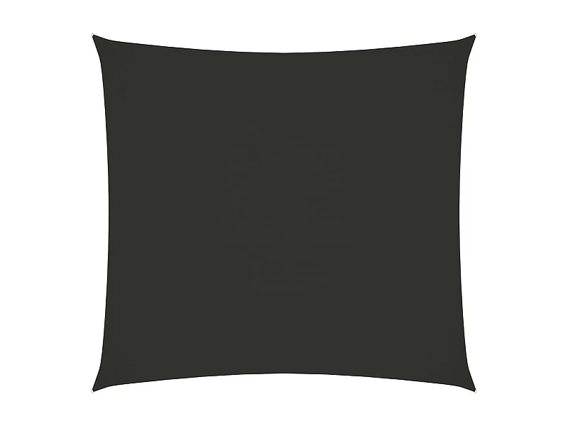 Voile de parasol Tissu Oxford carré 4x4 m Anthracite