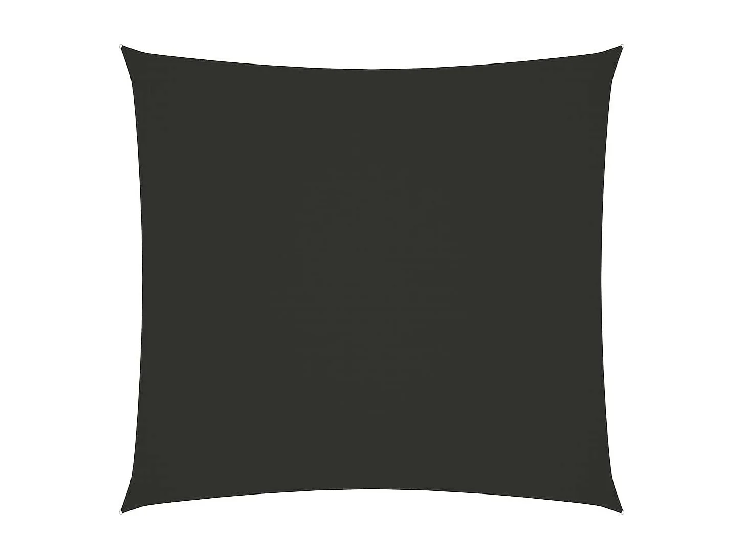 Voile de parasol Tissu Oxford carré 4x4 m Anthracite