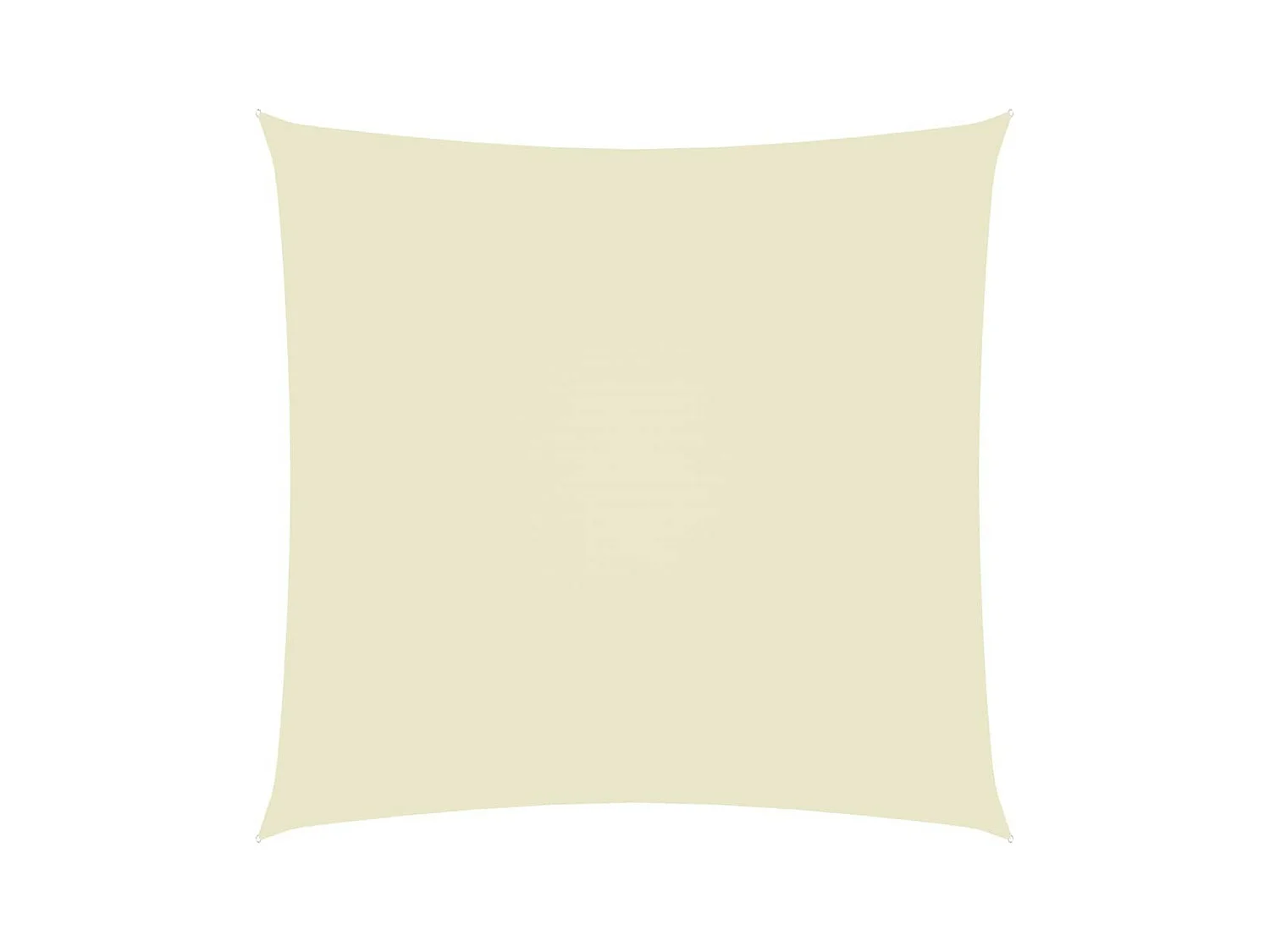 Voile de parasol Tissu Oxford carré 3x3 m Crème