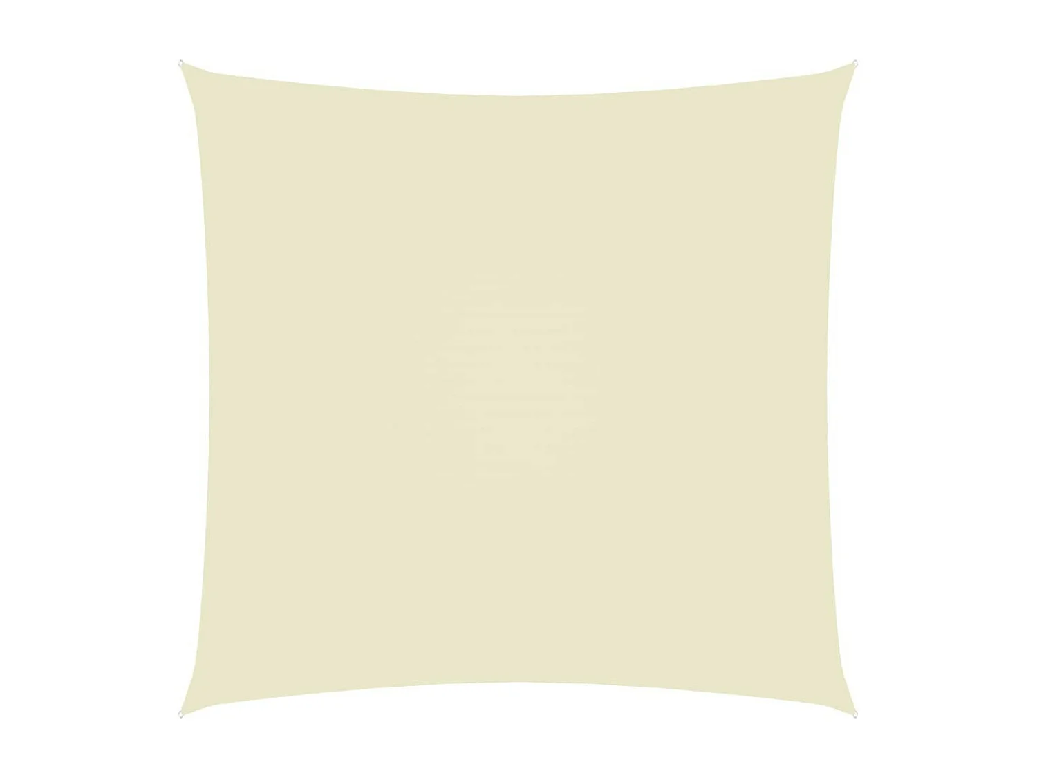 Voile de parasol Tissu Oxford carré 3x3 m Crème