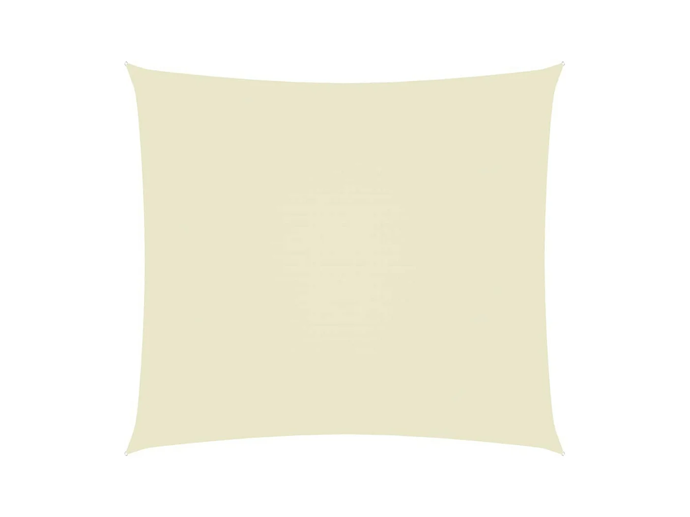 Voile de parasol Tissu Oxford rectangulaire 3x4 m Crème