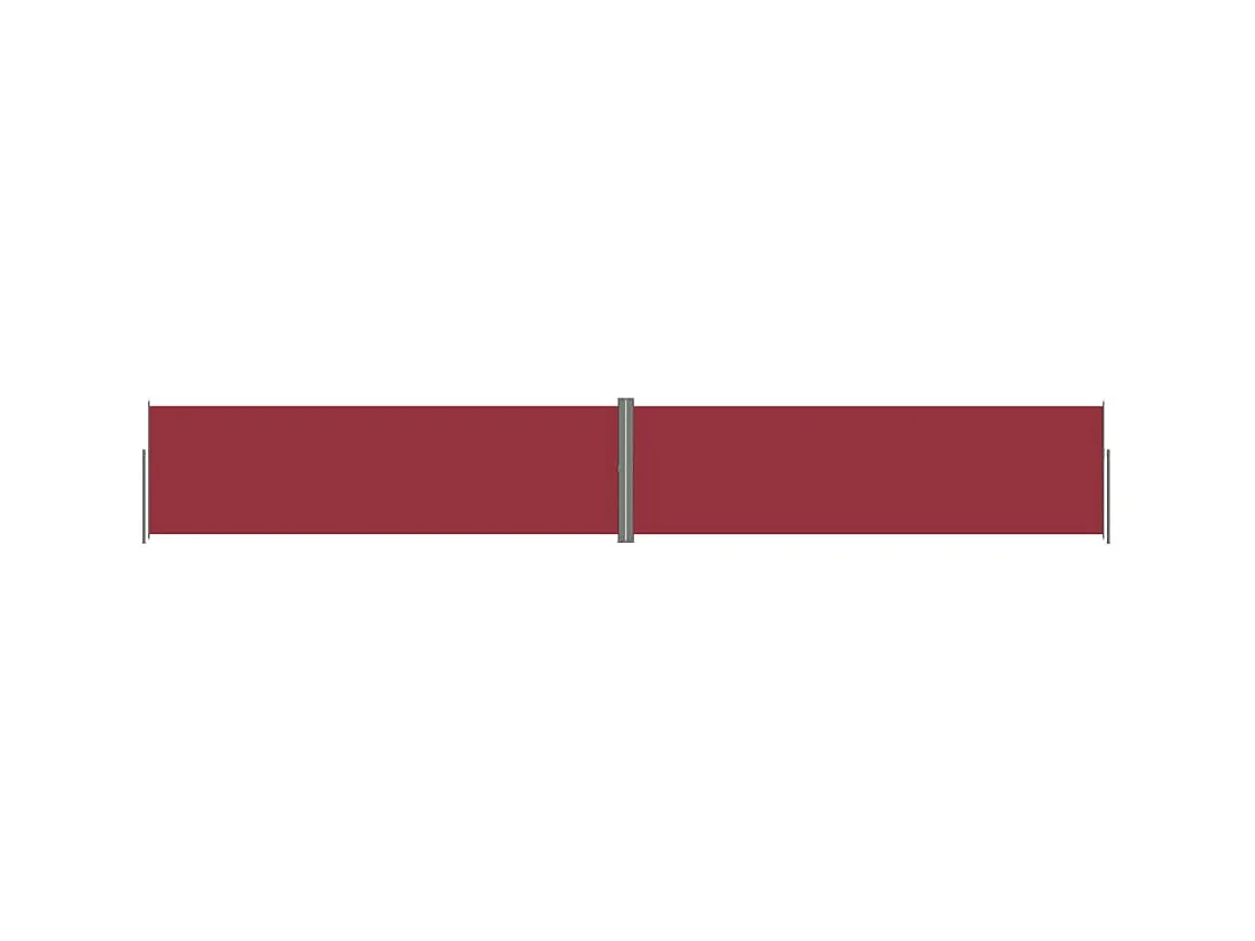 Auvent latéral rétractable Rouge 180x1200