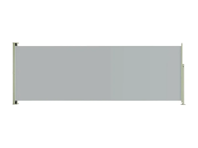 Auvent latéral rétractable de patio 220x600 Gris