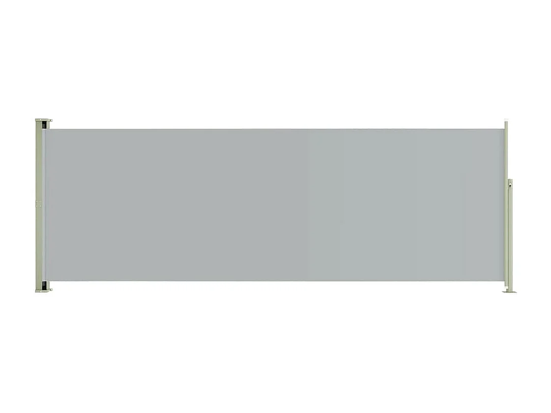 Auvent latéral rétractable de patio 220x600 Gris