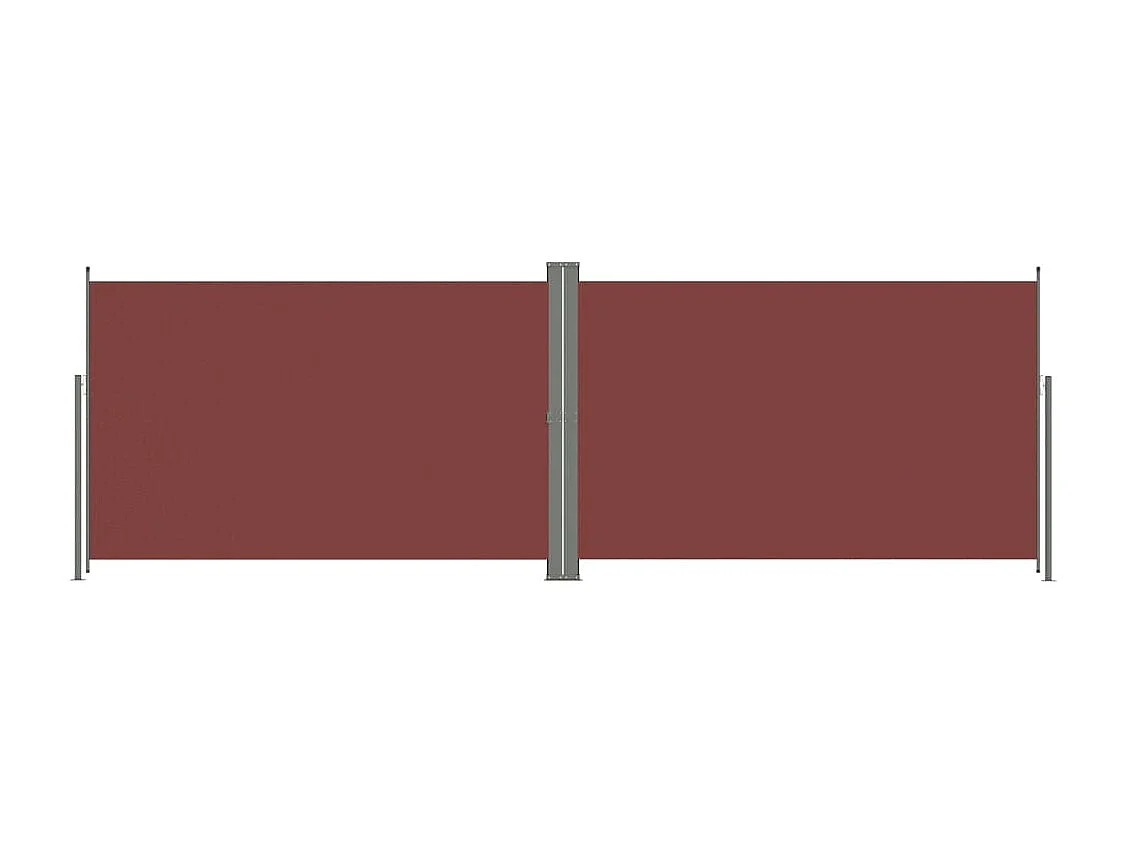 Auvent latéral rétractable Marron 200x600