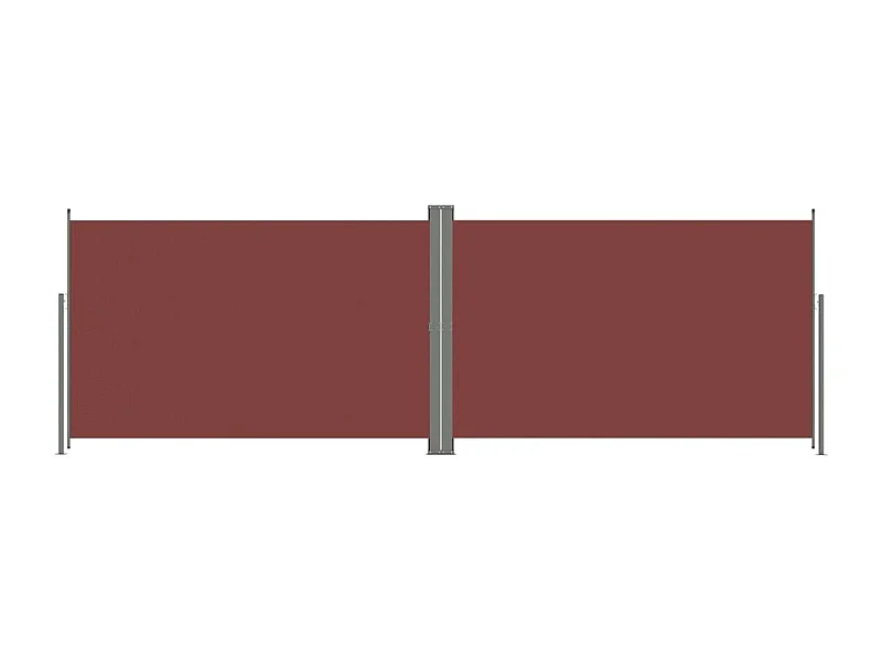 Auvent latéral rétractable Marron 200x600