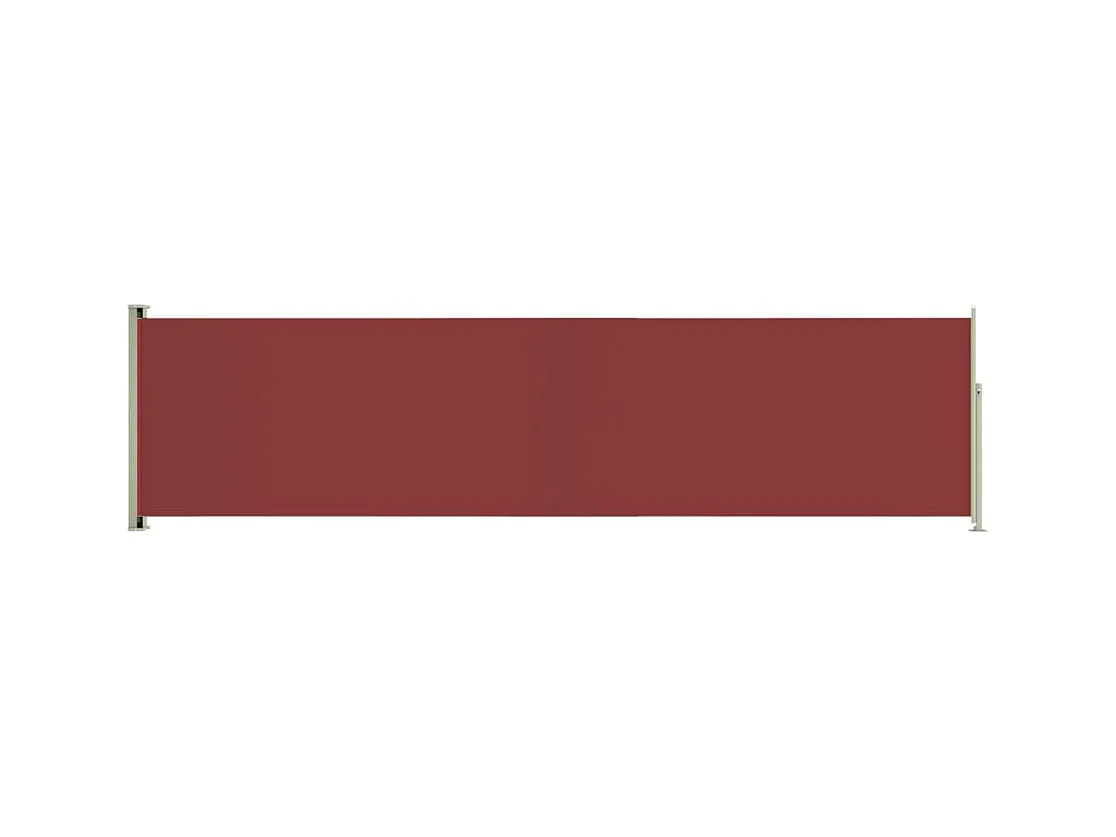 Auvent latéral rétractable de patio 160x600 Rouge