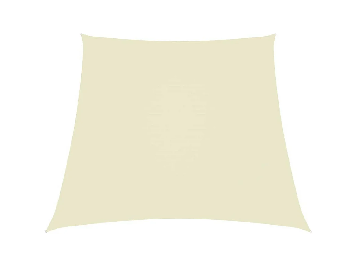 Voile de parasol Tissu Oxford trapèze 3-4x2 m Crème