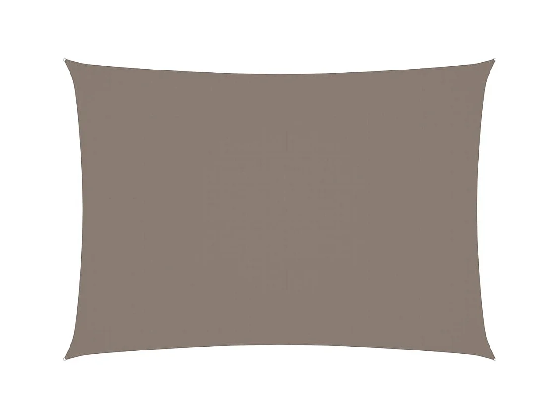Voile de parasol Tissu Oxford rectangulaire 2x4,5 m Taupe