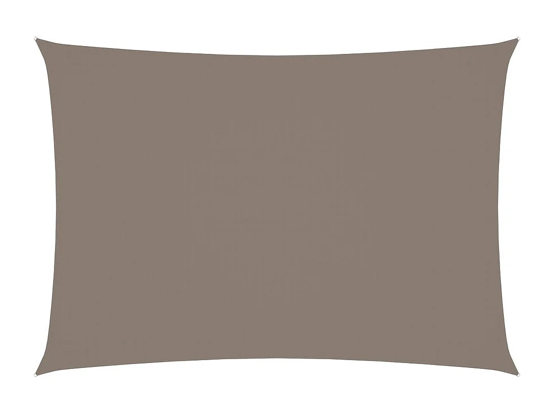 Voile de parasol Tissu Oxford rectangulaire 2x4,5 m Taupe