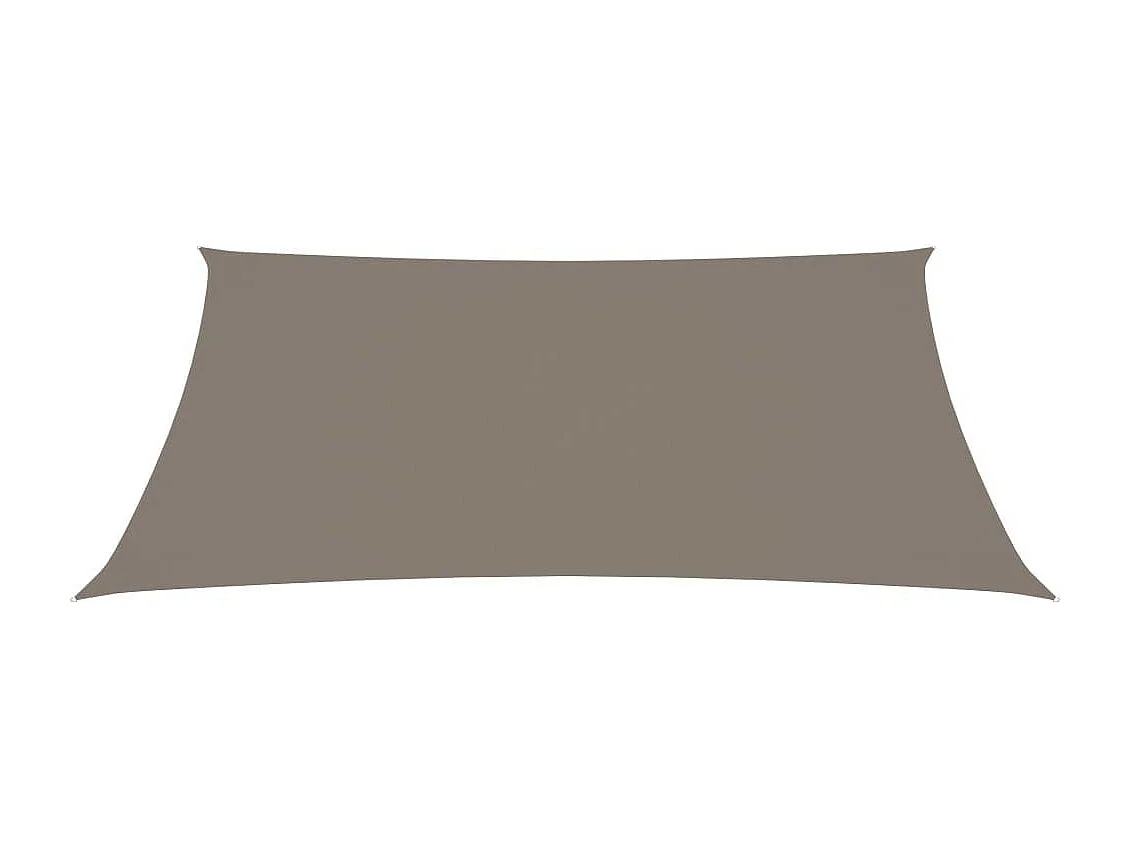 Voile de parasol Tissu Oxford rectangulaire 2x4,5 m Taupe