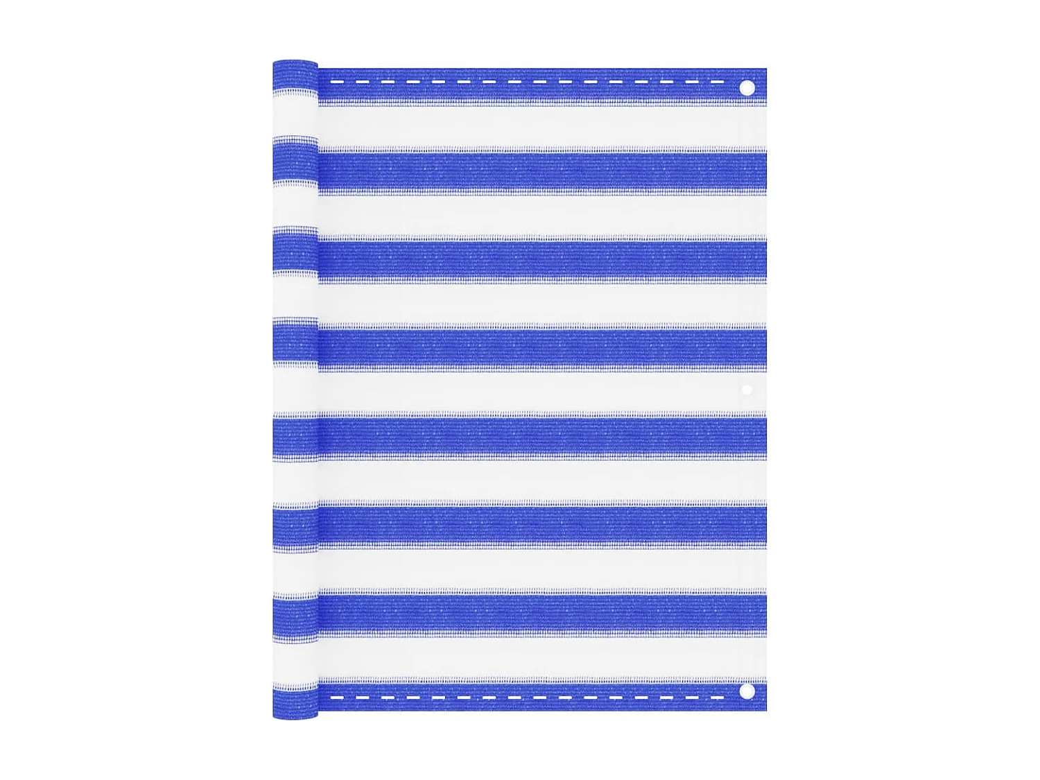 Écran de balcon Bleu et blanc 90x400 PEHD