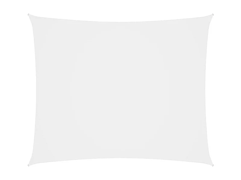Voile de parasol Tissu Oxford rectangulaire 4x5 m Blanc