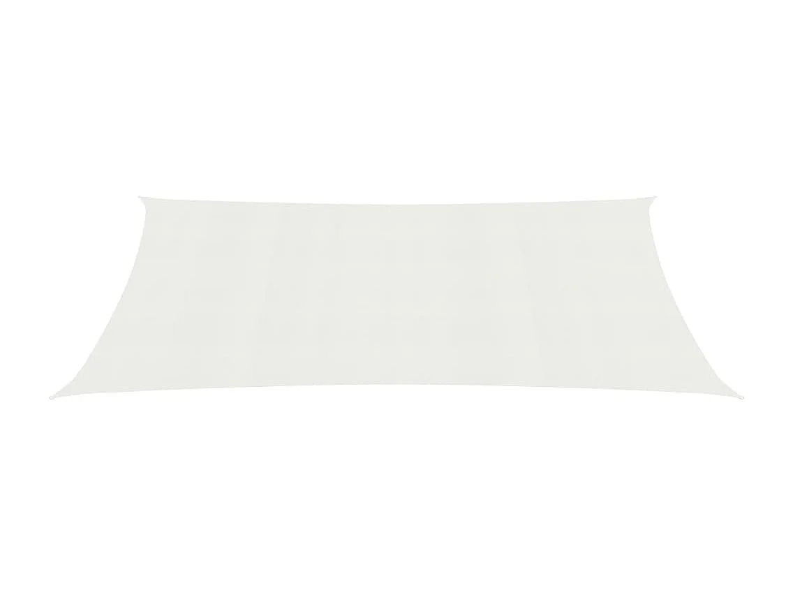 Voile d'ombrage 160 g-m² Blanc 3x4,5 m PEHD