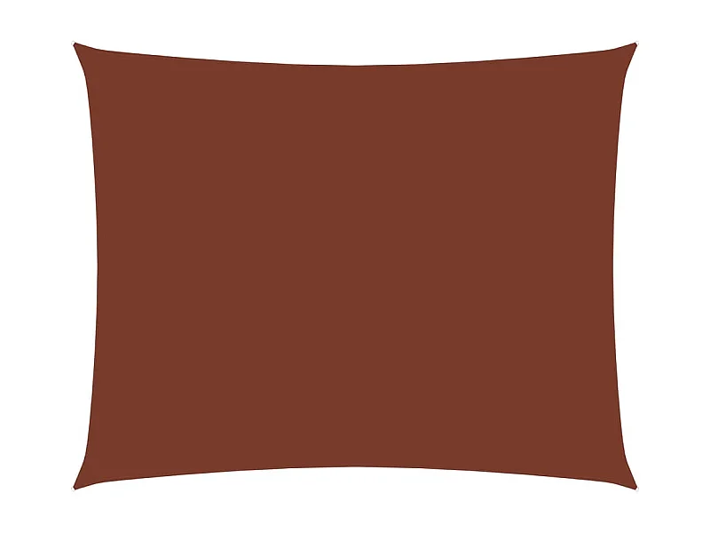 Voile de parasol Tissu Oxford rectangulaire 2x3,5 m Terre cuite