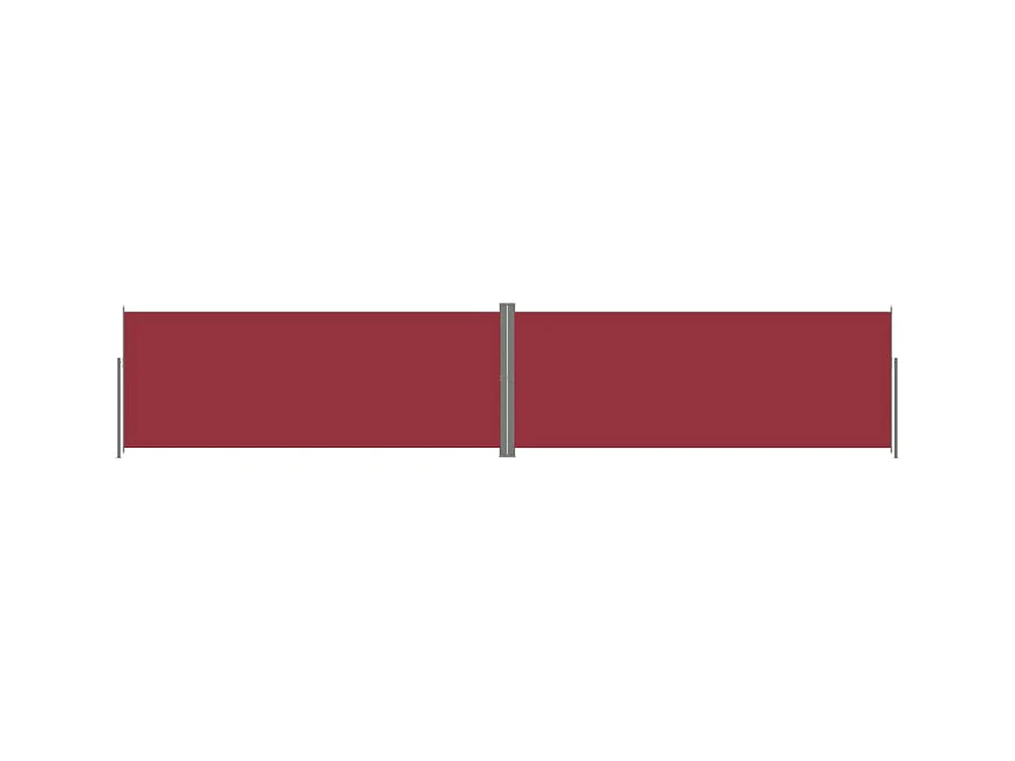 Auvent latéral rétractable Rouge 200x1000