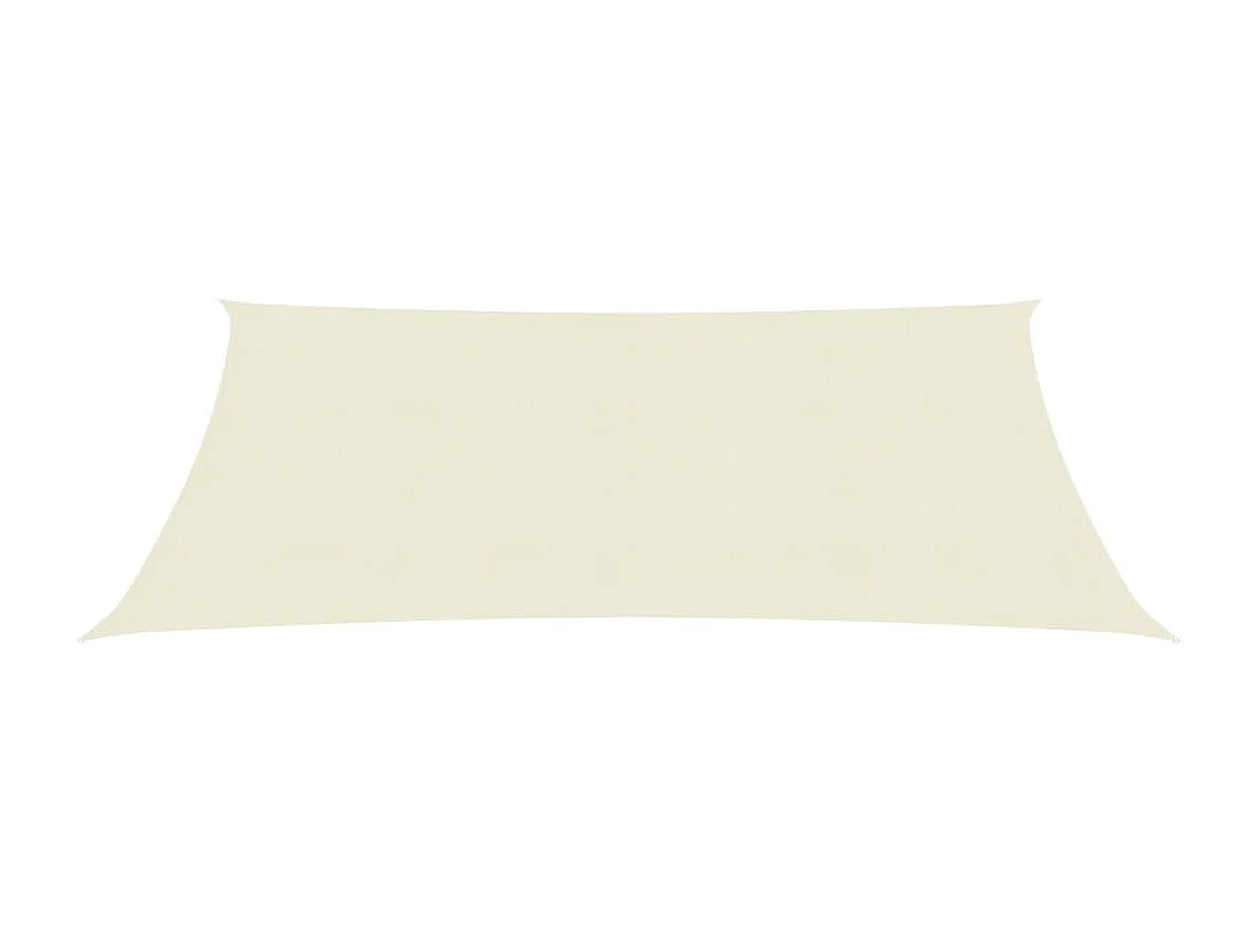Voile d'ombrage 160 g-m² Crème 3x4 m PEHD