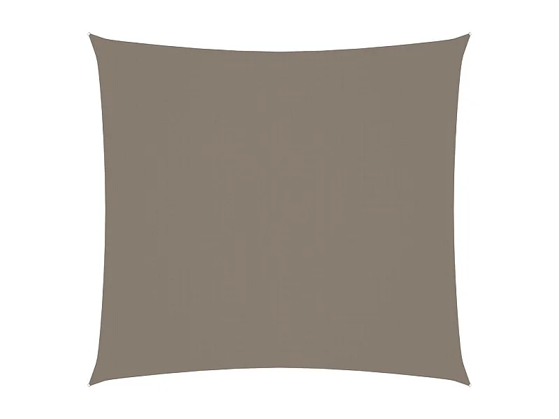 Voile de parasol Tissu Oxford carré 2x2 m Taupe