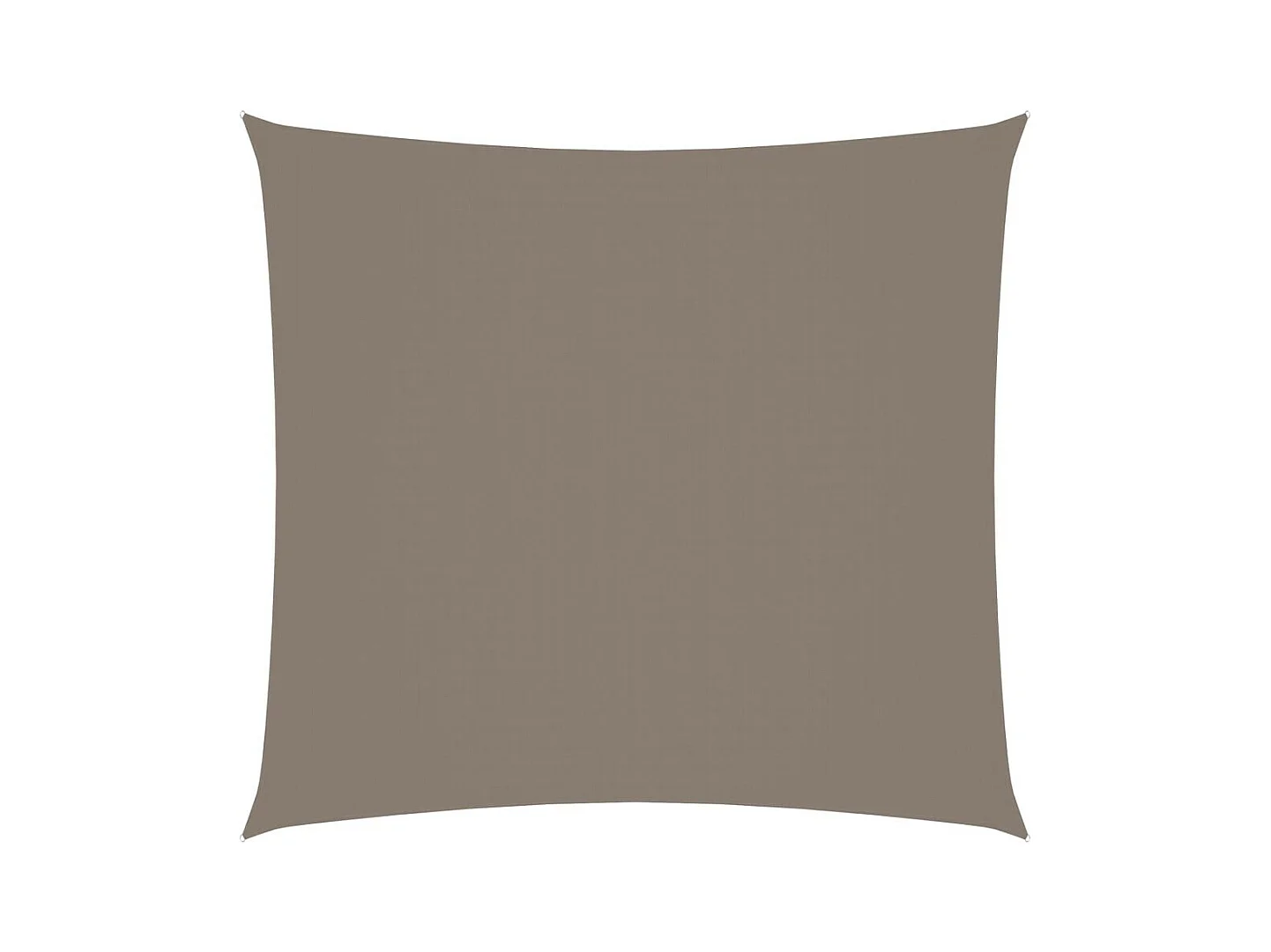 Voile de parasol Tissu Oxford carré 2x2 m Taupe
